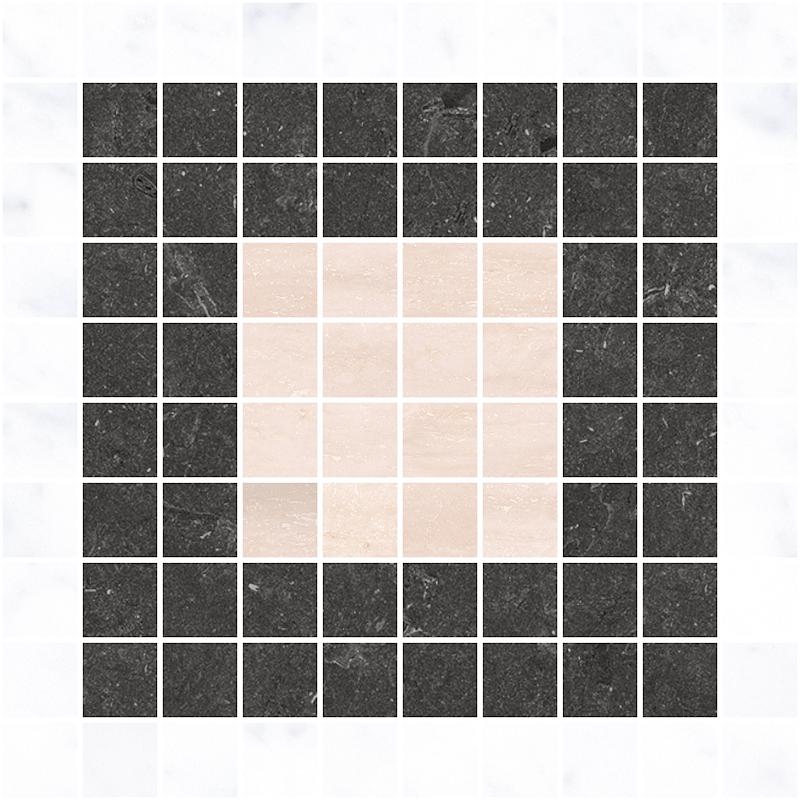 41 Zero 42 Italic Mosaic Mix A 30x30 cm 9 mm Soie