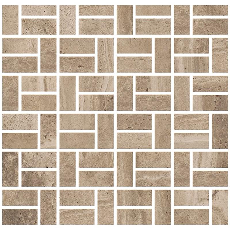 COEM REVERSO Mosaico Bricks Noce 30x30 cm 10 mm Mat