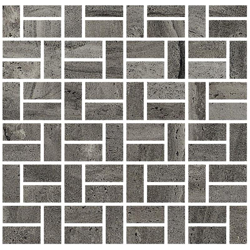 COEM REVERSO2 Mosaico Bricks Black 30x30 cm 10 mm Lux