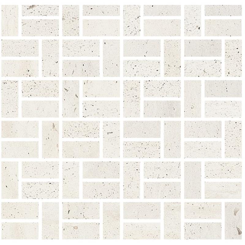 COEM REVERSO2 Mosaico bricks White 30x30 cm 10 mm Mat