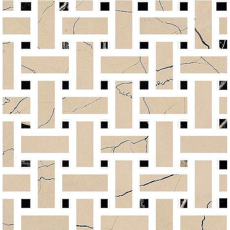 FIORANESE SOUND OF MARBLES MARBLES BEIGE ANTICO MOSAICO WEAVE 30x30 cm 10 mm lisse