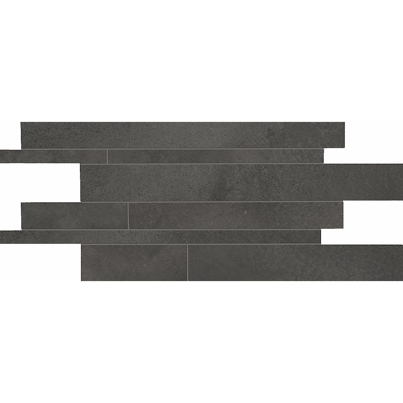 ERGON TR3ND Listelli Sfalsati Black Concrete 30x60 cm 9.5 mm Mat